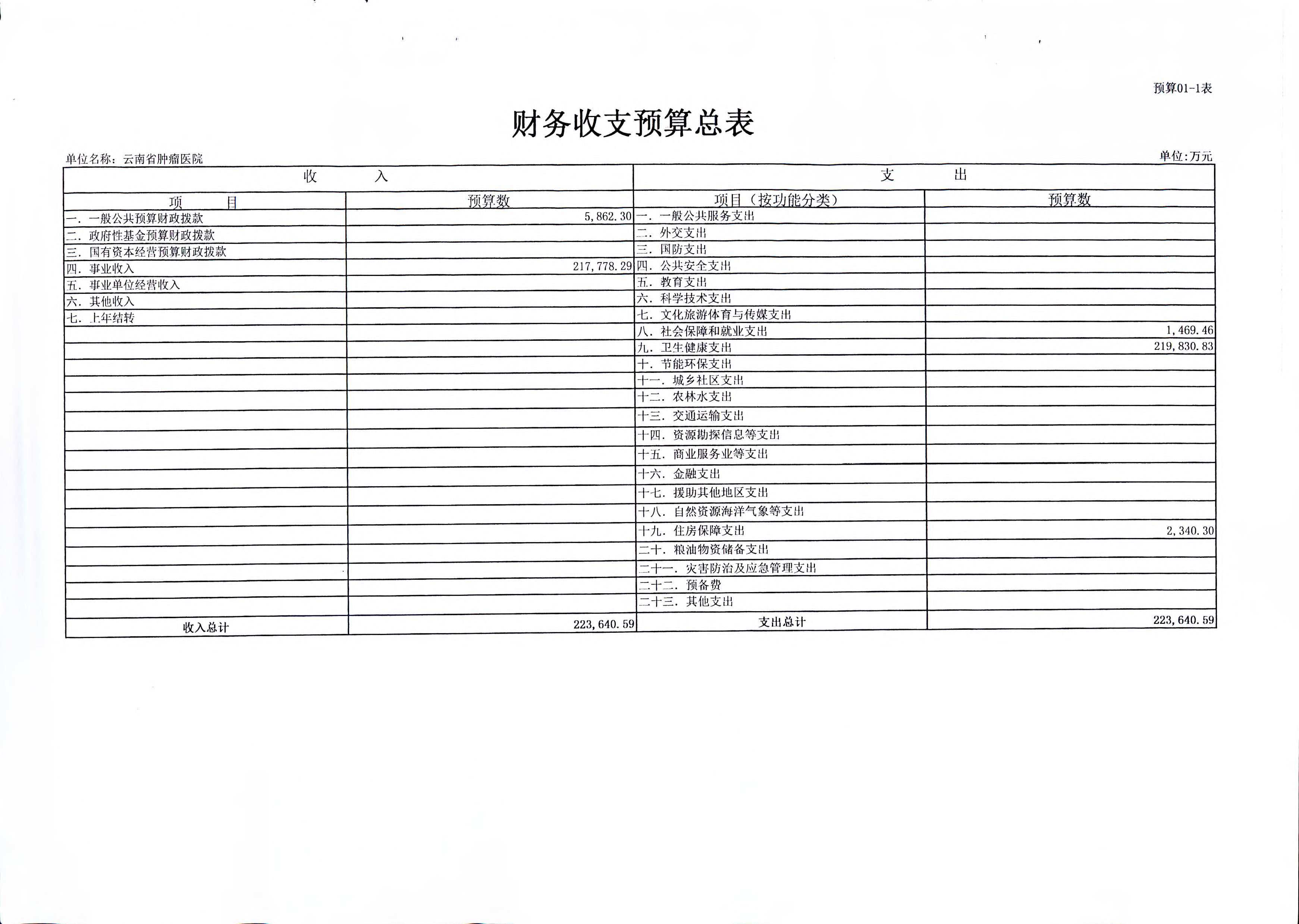 《云南省卫生健康委关于云南省肿瘤医院2019年部门预算的批复》（云卫规财发【2019】1-10号_页面_07